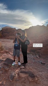 Kait the model and Kyle the photographer with me behind the scene as the videographer 😅 Let’s go Team T ❤️ #siblings #moments #siblingslove #family #love #photography #nature #valleyoffire | Nina Taberna