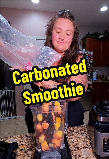 Carbonated Fruit Smoothie Recipe — Mango, Strawberry & Pineapple