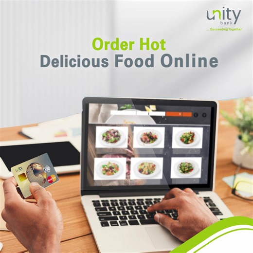 5.1K views · 96 reactions | Hungry but too busy to go out to get food? Whip out your Unity Verve Card and order hot delicious food from the comfort of wherever you are. #SucceedingTogether | Unity Bank Plc | Facebook