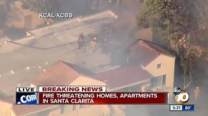 15 reactions · 9 comments | BREAKING: ANOTHER California wildfire with devastating potential. This brush fire is currently burning an apartment complex and threatening homes in Santa Clarita. The sheriff's search and rescue team has now been activated. | Brian Shlonsky | Facebook
