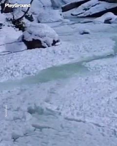 Elsa, is it you? This stream froze in seconds, as in a scene from Frozen | PlayGround