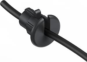 Cable Routing Kit for Starlink, Cable Mounting Kit, Starlink Accessories, Wall Grommets for Cables, Cable Wall Pass Through for 1 Inch Wall Hole and Furniture Wire Hole (1 Pack Black)