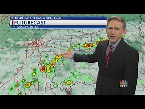 Thursday Noon Forecast: Isolated storms possible again in Deep East Texas