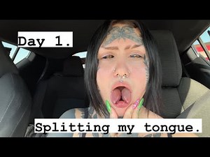I split my tongue; Day 1.