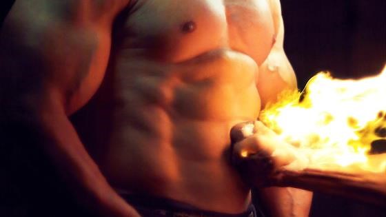Super Slow Motion: Human Torch vs Incredible Hulk Clash