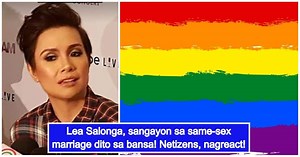 Lea Salonga wishes for the legalization of same-sex marriage. Netizens respond