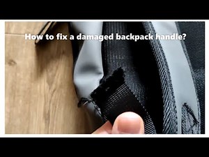 How to fix a damaged bag handle? l How to fix a torn backpack handle ?