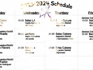 Σήμερα 2/11/2023 και κάθε Πέμπτη σας περιμένουμε με: Salsa Cubana (Beginners) 20:00-21:00 Salsa Cubana (Intermediate - Advanced) 21:00-22:00 Salsa Cubana (Improvers) 22:00-23:00 By Alex❤️ | L.A Dance Academy | Facebook