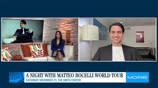 1.8K views · 71 reactions | CONCERT ALERT Matteo Bocelli, son of Andrea Bocelli, will take the stage at The Smith Center this Saturday (Nov. 25) at 7:30pm. #MatteoBocelli #lasvegas | MORE FOX5 | Facebook