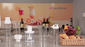 Hot Selling 600W Household Electric Stick Mixer Convenient Handheld Kitchen Stick Blender with Plastic Container for Hotels