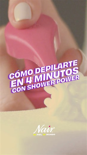 Las cremas Shower Power de Nair son ideales para depilar cualquier área de tu cuerpo mientras te bañas. Además, nutren e hidratan tu piel. | Nair México