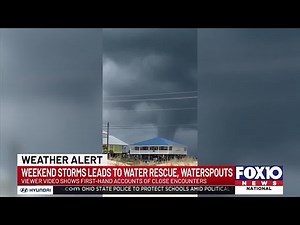 Multiple close encounters with waterspouts: 'It was impressive!'