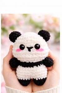Crochet Panda Pattern | Plush Panda Pattern | Valentine Amigurumi Toy | Amigurumi Bear Panda Pattern PDF - Etsy