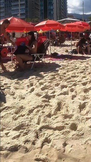 🌅 Copacabana sunset — the spiciest bikini flash ever 🔥 #Beach