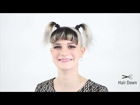 Girl complete headshave to bald smooth