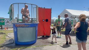 7.3K views · 114 reactions | Whit got wet! Whitney Aycock of Whit’s End was one of the first in the dunk tank at the Irish Festival today as part of the festival’s fundraising efforts | Rockaway Times | Facebook