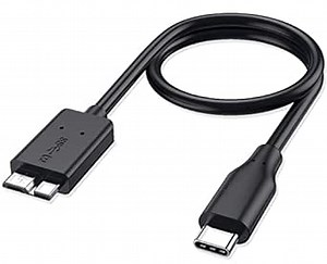 EYOOLD USB 3.0 to SATA Adapter Cable External Hard Drive Adapter for 2.5in HDD/SSD, Support UASP (USB to Micro b, Black)