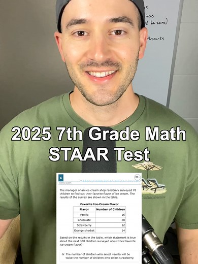 I'll be posting the entire test so make sure you follow to see the rest! 👉 #alldayeverydaymath #staar #fyp