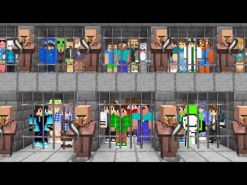 Players Try to Escape from Villager Prison in Minecraft