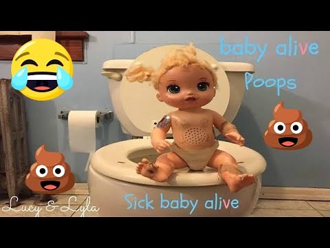 Baby Alive Sick Over Lost Madeline Baby Alive Poops on Toilet