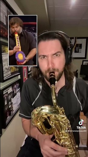 Saxaboom on a real saxophone