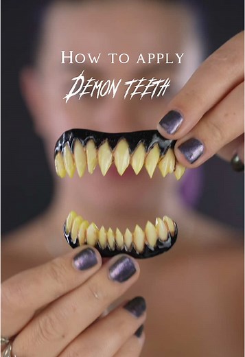 Creating Spooky Halloween Makeup Looks with SFX Demon Teeth