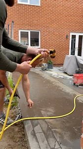 1.7K views | Jointing these beautiful sandstone strips Perfect edge to a patio! #edging #patio #landscaping #gardendesign | Fresh Air Landscapes | Facebook