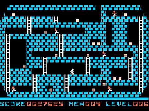 Apple II Game: Lode Runner (1983 Brøderbund Software) [Longplay]