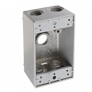 [Hot Item] Fsb-One Gang Boxes 2" Deep, Aluminum, Perfect Powder Coated 3/4/5 Holes