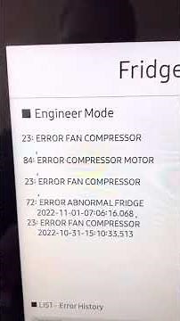 Samsung Refrigerator Model: RF28N9780SG Troubleshooting | Diagnostics Menu