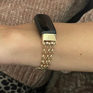 14K Gold Filled Fitbit Luxe Bracelet: Triple Chain Jewelry Band, Women's Bracelet - Etsy