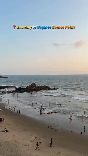 Evening at Vagator Sunset Point 🌅 #vagator #beach #sunset #amchegoa #northgoa #goa | Amche Goa
