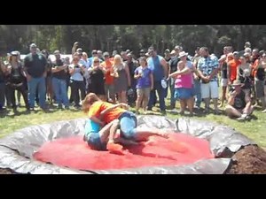 Powerful Woman Jello Wrestling Round One #viral #foryou #funny #wrestling #fypシ゚viral #grow #shorts