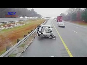 Car Driver Brake Checks A Semi And Pays The Price
