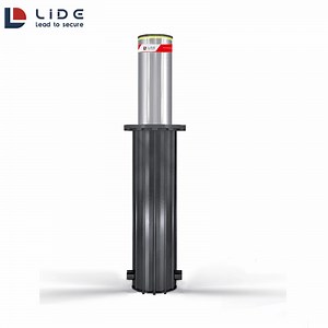 [Hot Item] Remote Access Control Automatic Hydraulic Bollard Anti-Crash Road Blocker LED Rising Bollard
