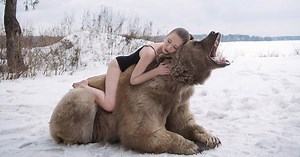 The Russian Photographer Who Shoots Dreamlike Portraits with Real Animals