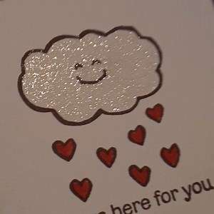 Sparkly silvery card! So cute!! | Pootles Papercraft