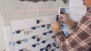 3.3K views · 32 reactions | Adding pencil trim around shower niche using Ardex X77...DeWALT wet saw and laser level helped keep miter joints tight...Tuscan SeamClips plus X77 kept 4”x12” subway tiles bonded to Wedi  | Home Repair Tutor | Facebook