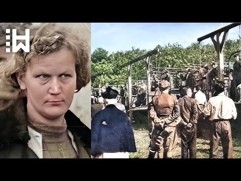 Painful execution of sadistic Nazi Guard at Stutthof Concentration Camp - Gerda Steinhoff