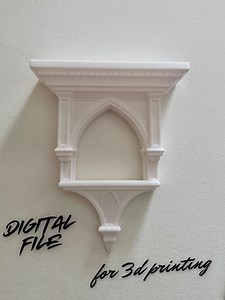 Cathedral Arch Wall Corbel STL – 3D Printing File – Digital Download Model - Victorian Gothic Decor STL - Etsy