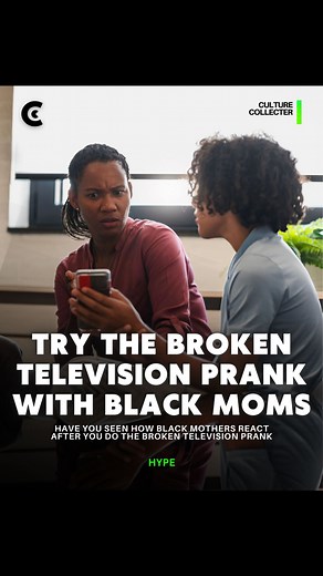 Have You Seen How Black Mother’s React After You Do the Broken Television Screen Prank 😭📺 #culturecollecter #culturecollecters | Culturecollecter