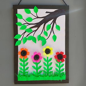 Wallmate design for you drawing room decoration #wallmate #homedecor #papercrafts #walldecor #howtomake #easypaper | Deep's CRAFT