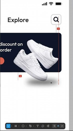 Nike Shoe App UI Design in Figma 👟 Clean & Mode #figmadesign #nike #uidesignlearning #figmashorts