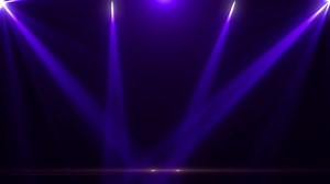 Blue Neon Light Flashing Stage Background