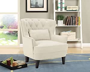 LifeStyle Solutions Lillie Club Chair, Standard, Cream