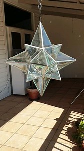 162 reactions · 20 shares | The Gemma in clear glass Custom made by hand #sacredgeometry | Zakay Glass Creations - Geometric Pendant Lights and Sculptures | Facebook