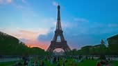 Eiffel Tower. Beautiful tower in the morning