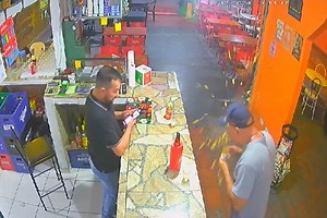 Chicken nugget explodes in face of hungry diner