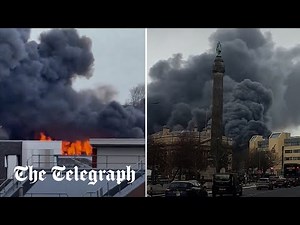 Thick smoke engulfs Liverpool city centre with building in danger of collapse after huge fire