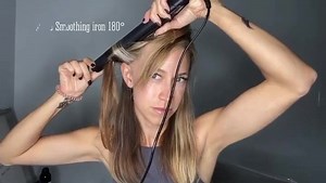 Flat Iron Waves — yes please! ❤️ 📸: Lexi Thompson.ciara showing us how to achieve the perfect waves with our Platform TI Sleek Titanium Pro Styler - 1” | FHI Heat